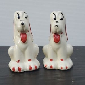 Vintage Disney Shawnee Pottery Pluto Salt & Pepper Shakers